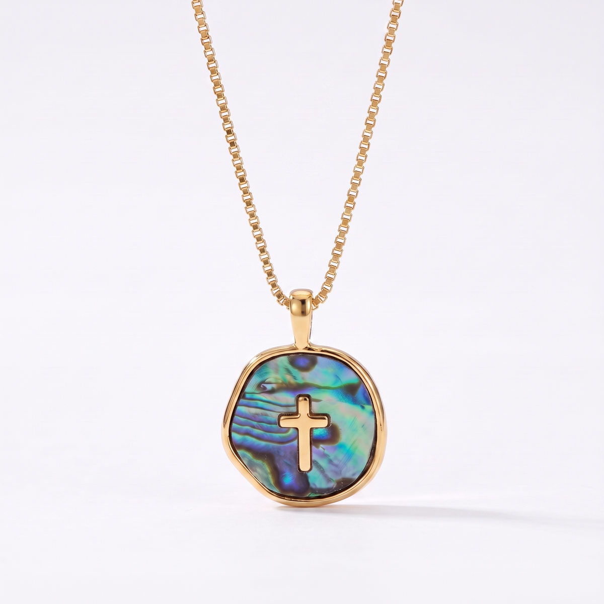 Colar Aurora com Pingente de Cruz ou Coração