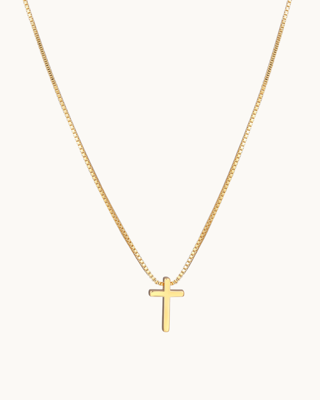 Colar Mini Cruz com Corrente Veneziana