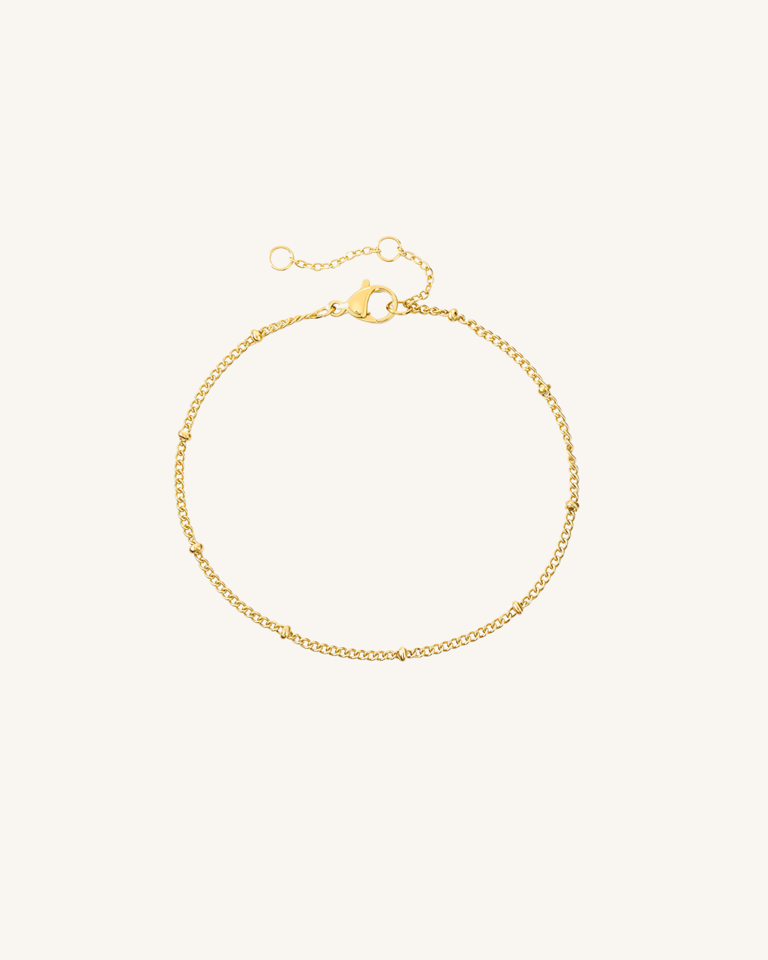 Pulseira Delicada de Corrente com Esferas