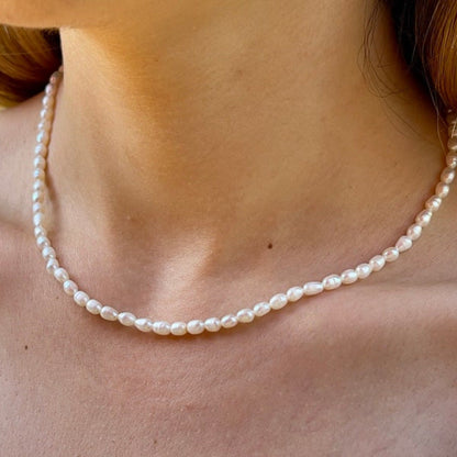 Choker de Pérolas Naturais de Água Doce