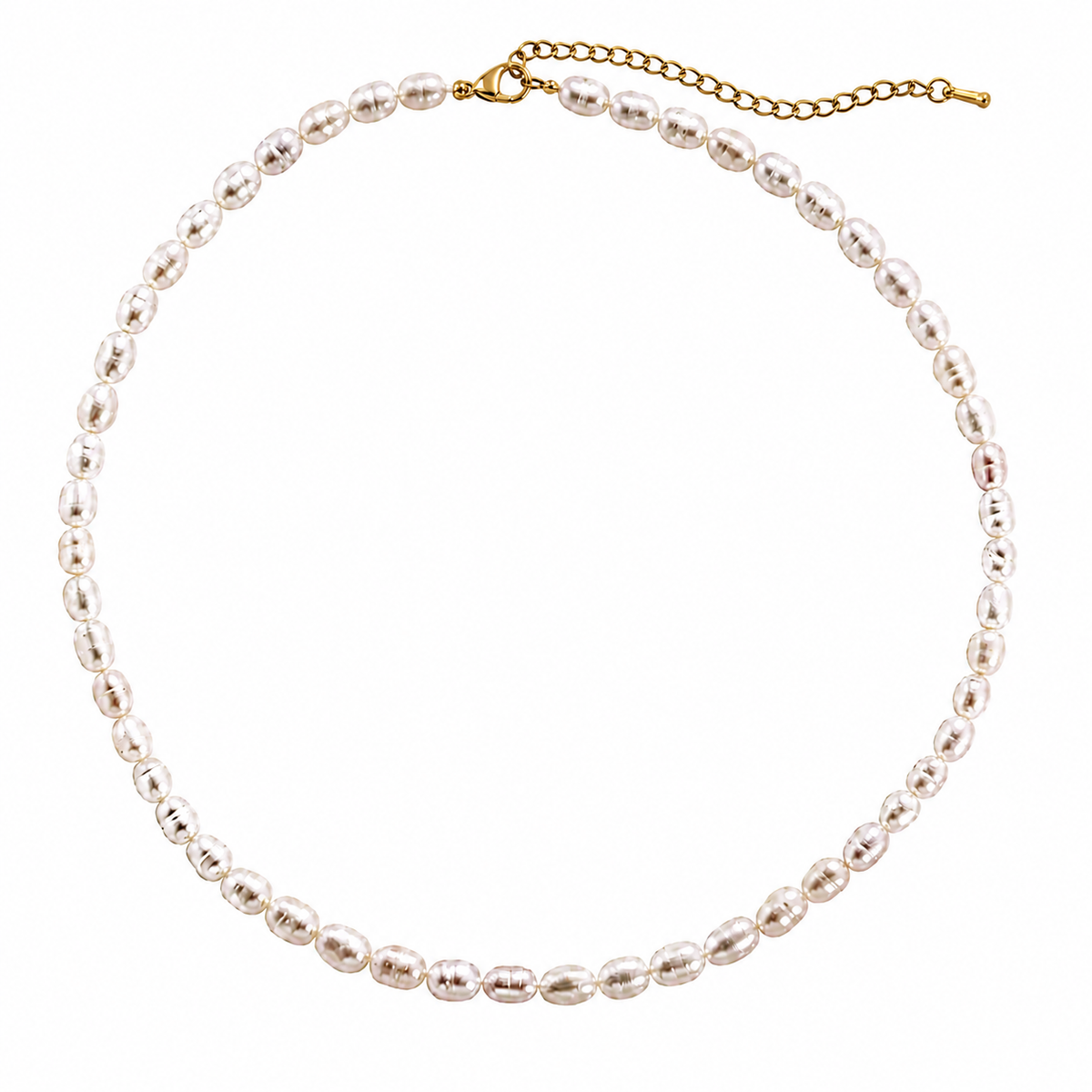 Choker de Pérolas Naturais de Água Doce